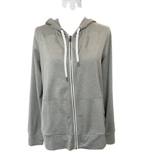 Vuori Halo Essential Zip Up Hoodie Green DreamKnit VW268 Womens Medium